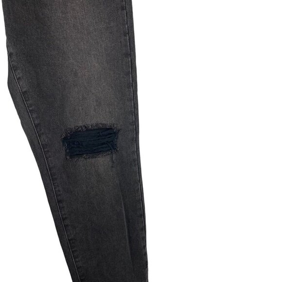 One x One Teaspoon High Rise Mom Fit Destroyed Knee Tapered Leg Frayed Hem US 26 - Picture 5 of 14